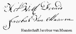 handtekening Jacobus van Maanen 